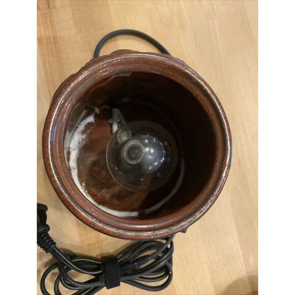 Boho Chic Full Size Scentsy Wax Warmer Bronze/ Brick Red Color Retired - Picture 5 of 10